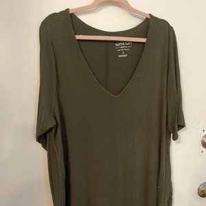 Olive luxe tunic tee